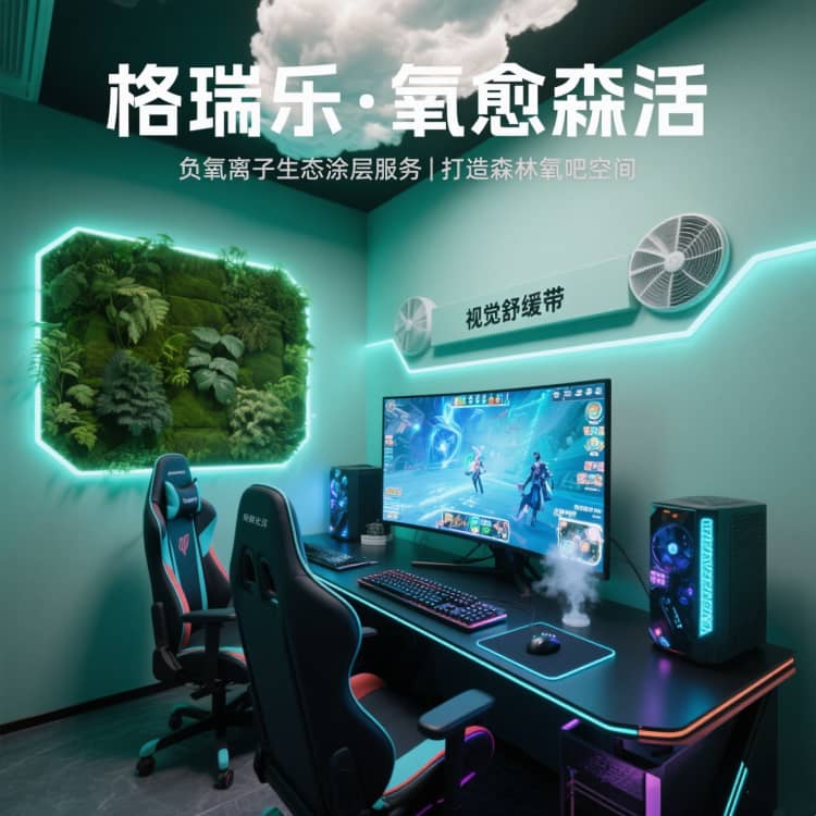 格瑞樂(lè)?氧愈森活 - 電競(jìng)室空氣凈化解決方案